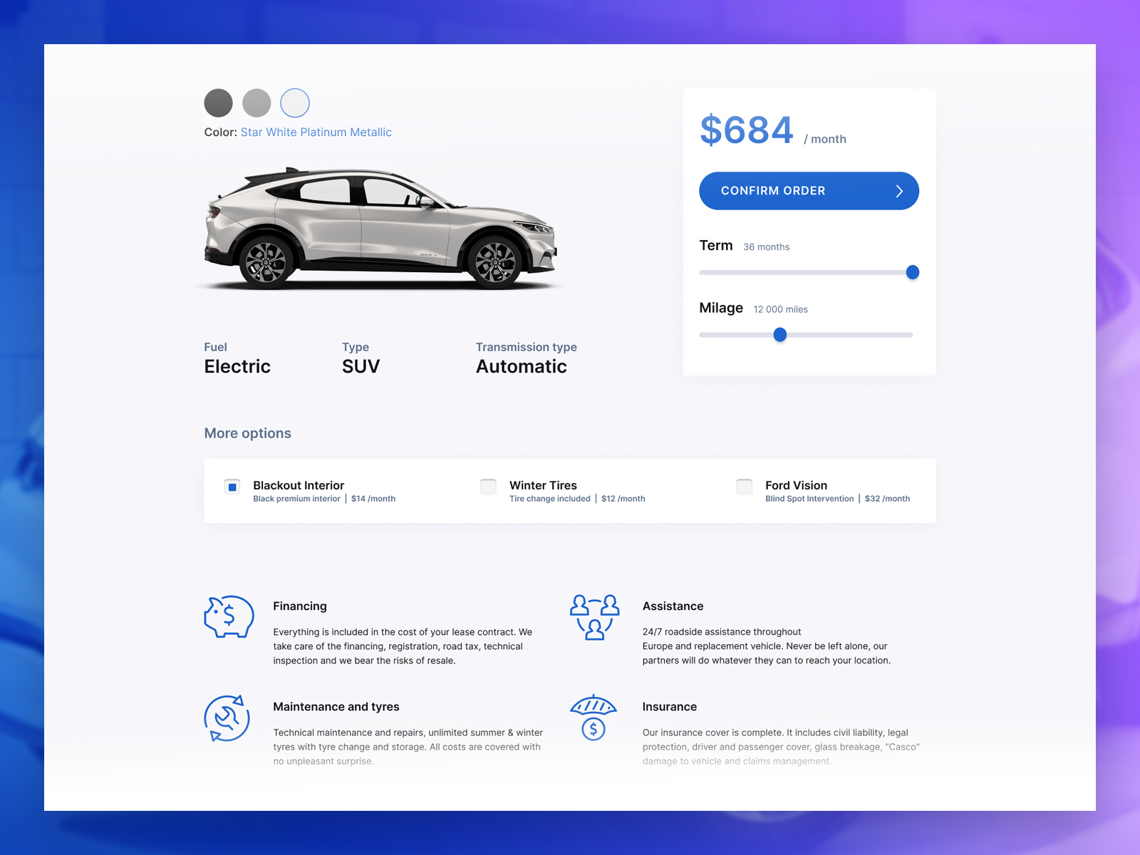 VIVO - Car Leasing Platform