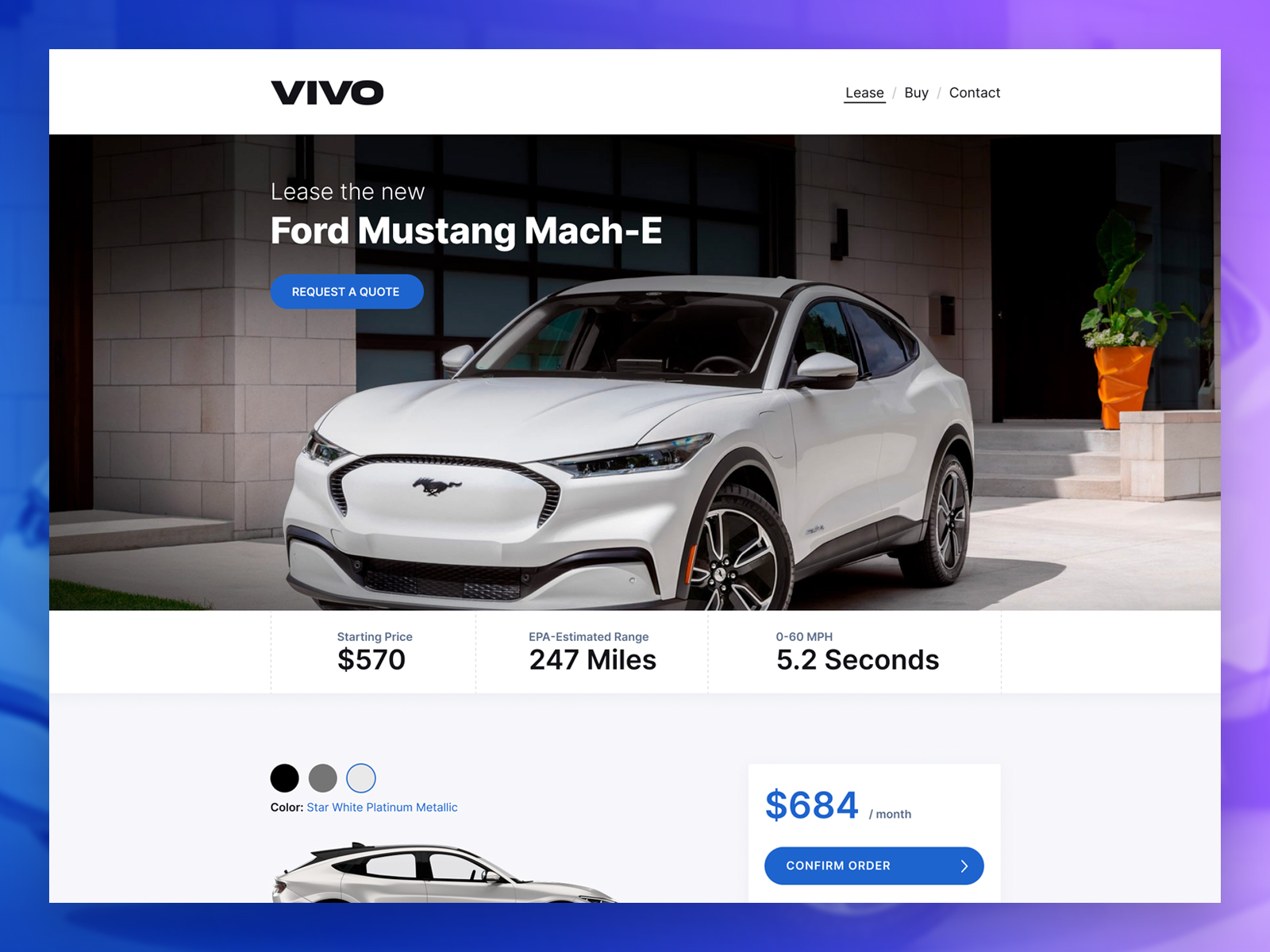VIVO - Car Leasing Platform