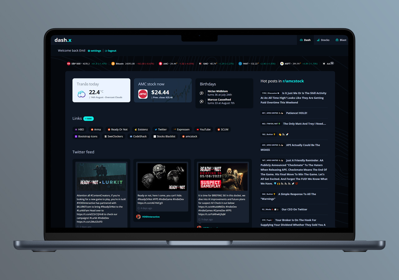 Dashxe - Easy Dashboards